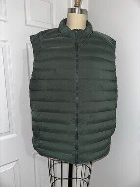 Lululemon Athletica Dark Green Quilted Men's Vest Size XXL
